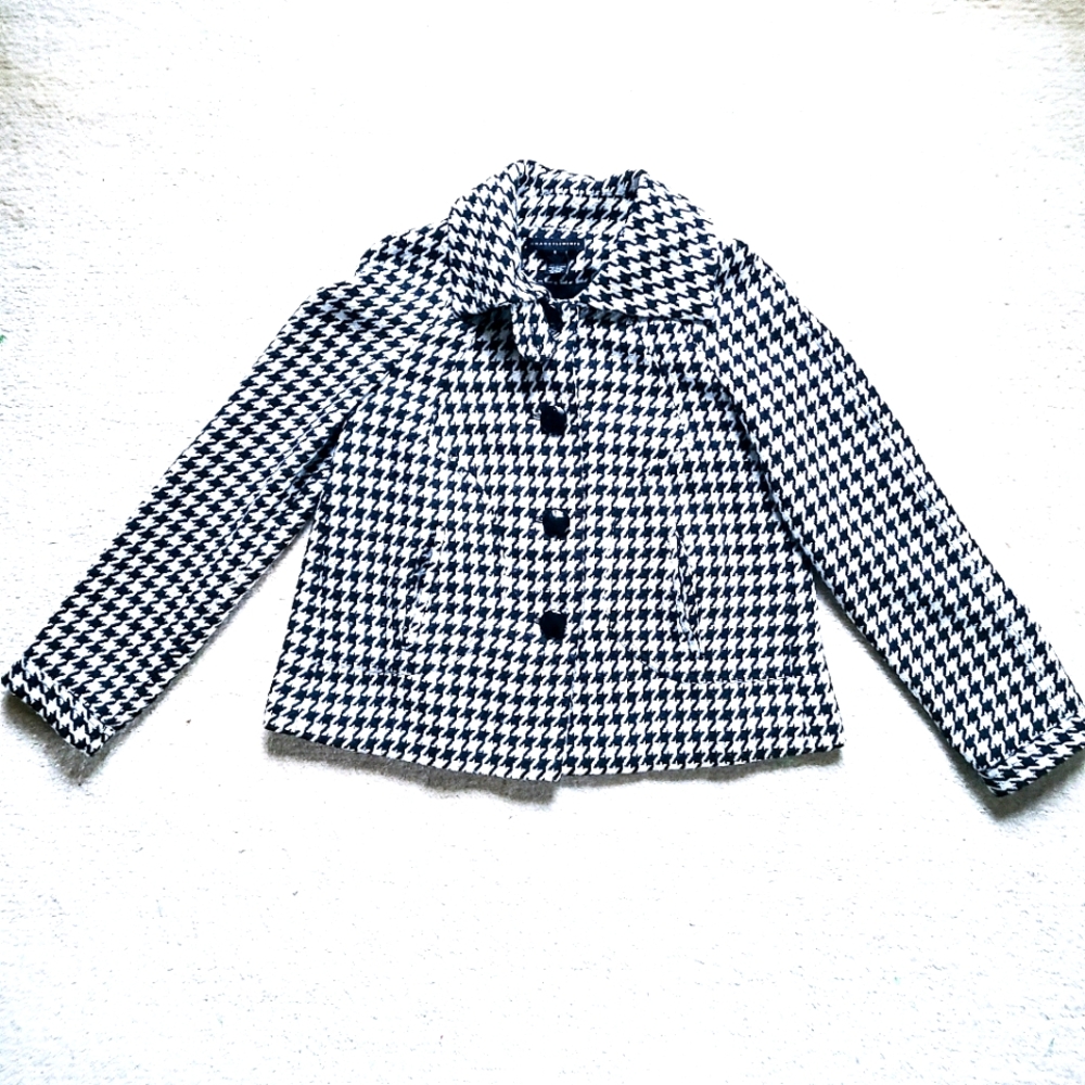 Grace Elements Houndstooth Wool Blend Jacket - image 1